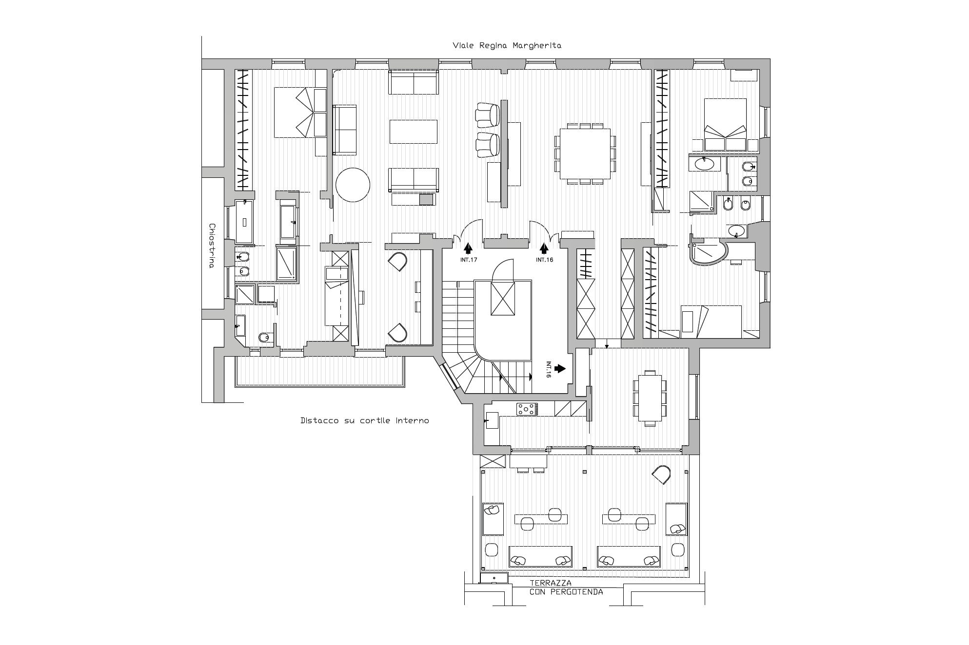 Planimetria Attico Bohémien Roma